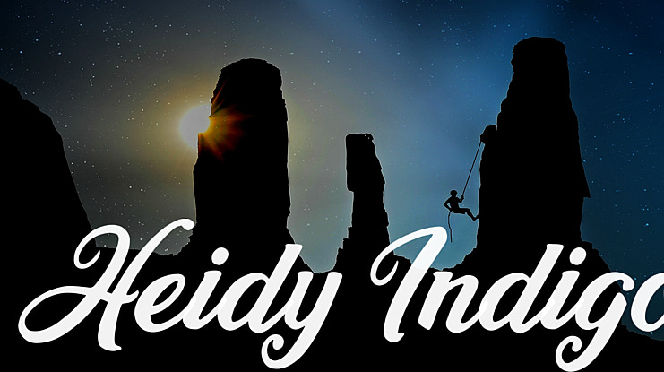 Heidy Indigo Font