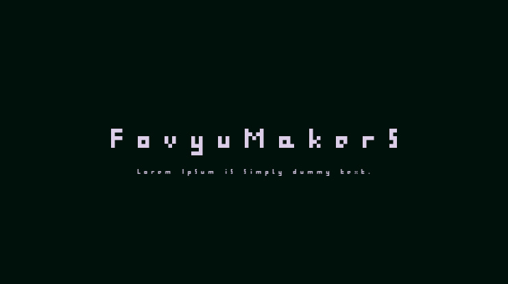 FovyuMakers Font