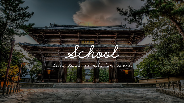 School Font Family