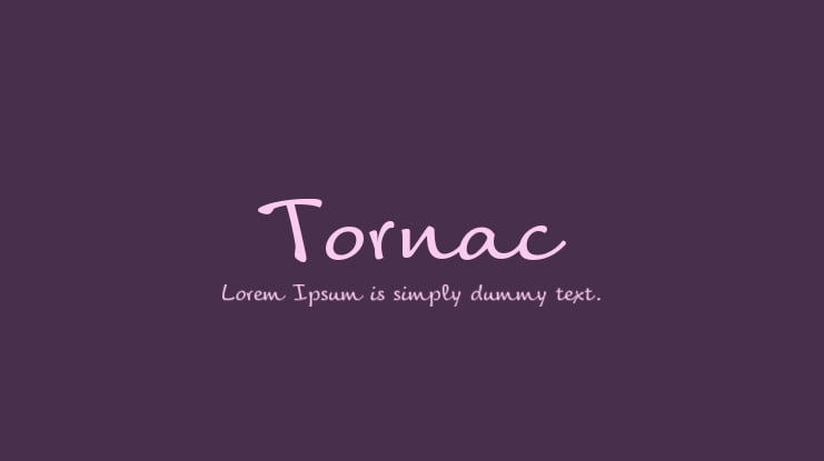 Tornac Font