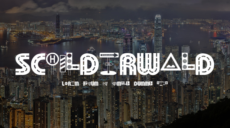 Schilderwald Font Family