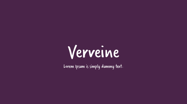 Verveine Font