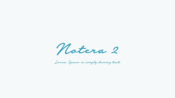 Notera 2 Font Family