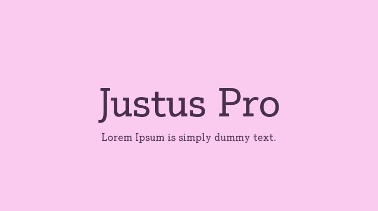 Justus Pro Font Family