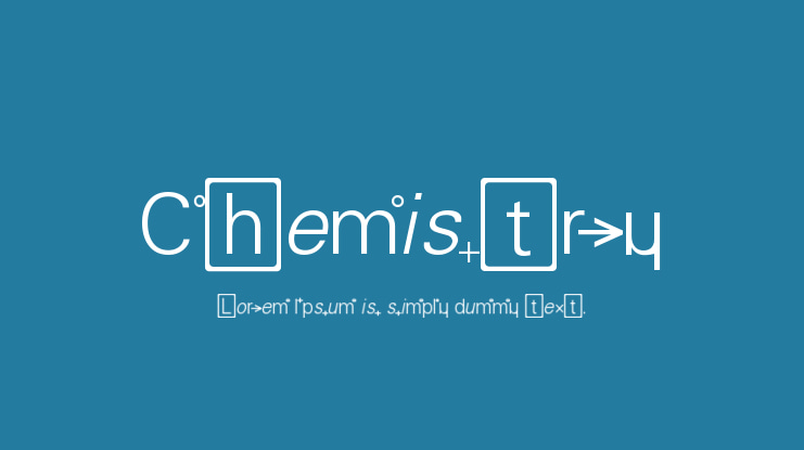 Chemistry Font