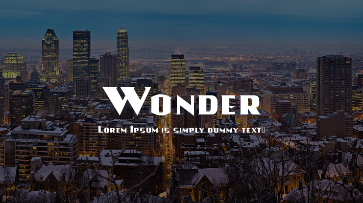 Wonder Font