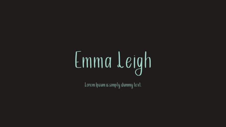 Emma Leigh Font