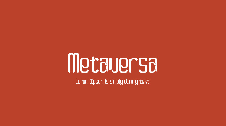 Metaversa Font