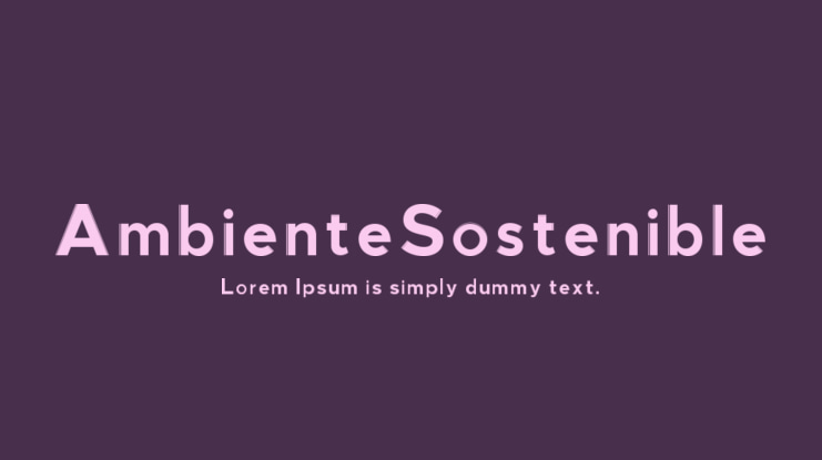 AmbienteSostenible Font