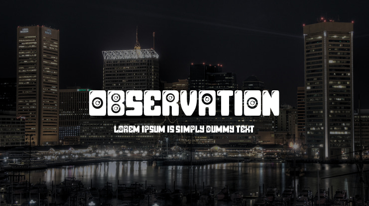 Observation Font Family