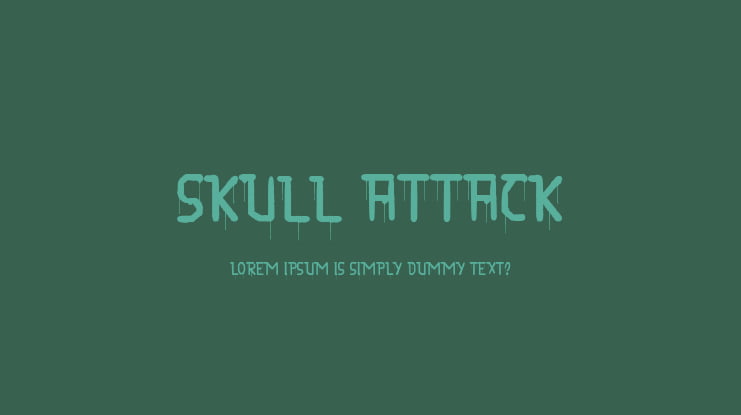 Skull Attack Font