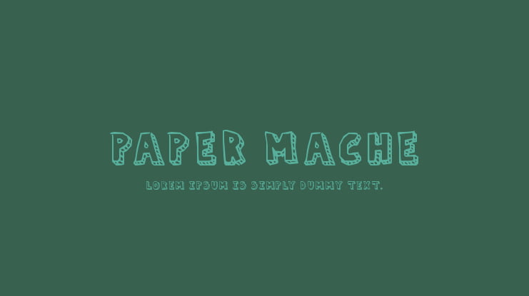 Paper Mache Font
