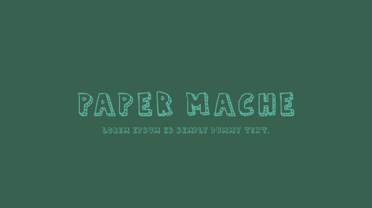 Paper Mache Font