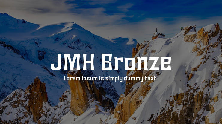 JMH Bronze Font Family