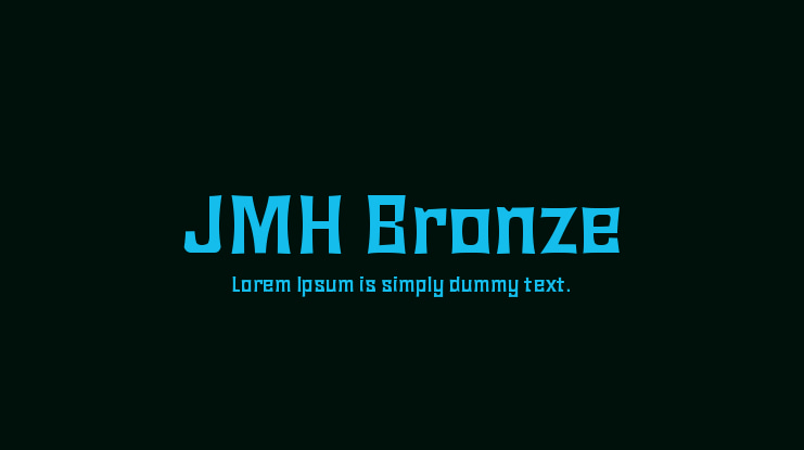 JMH Bronze Font Family