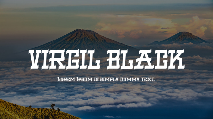 VIRGIL BLACK Font Family