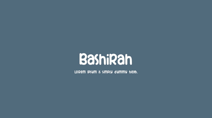 Bashirah Font