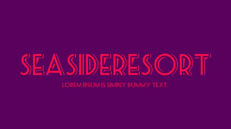 SeasideResort Font
