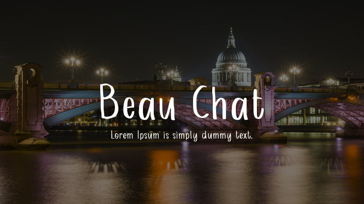 Beau Chat Font