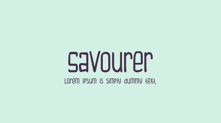 Savourer Font