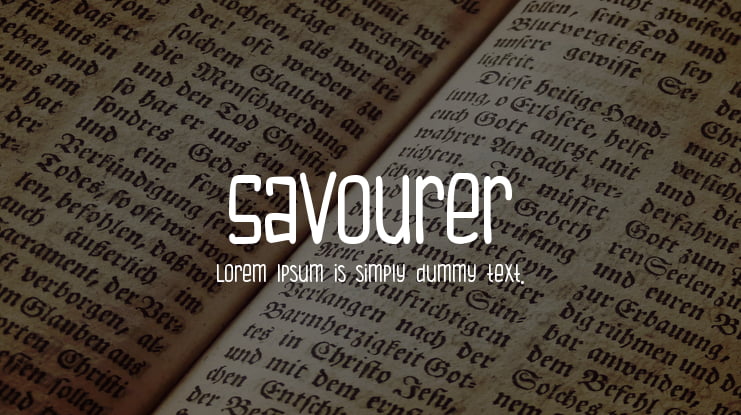Savourer Font