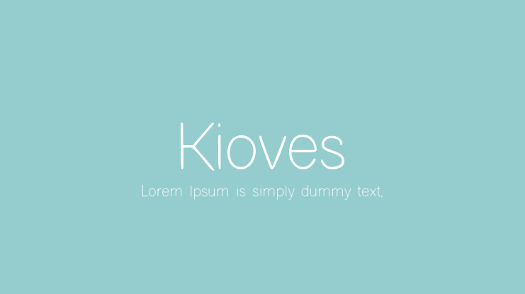 Kioves Font Family