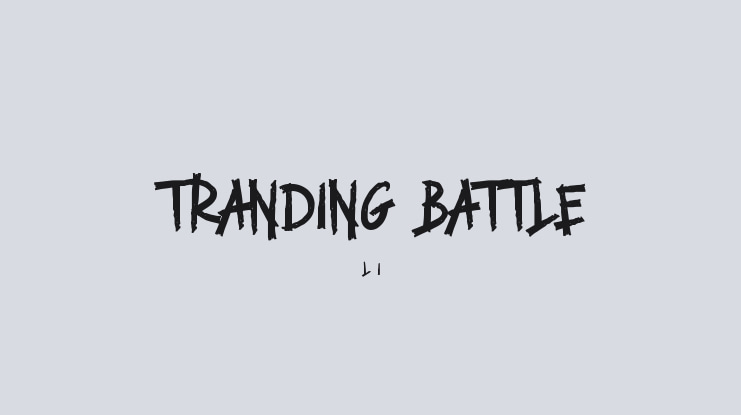 TRANDING BATTLE Font