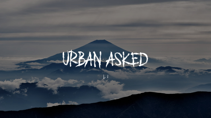URBAN ASKED Font
