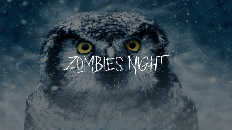 ZOMBIES NIGHT Font