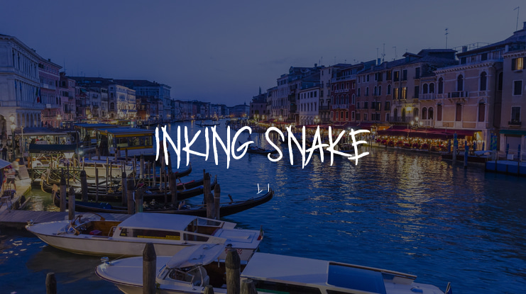 INKING SNAKE Font