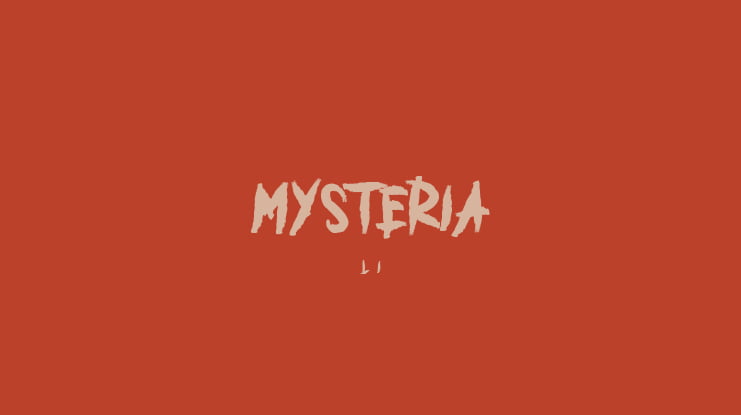 MYSTERIA Font
