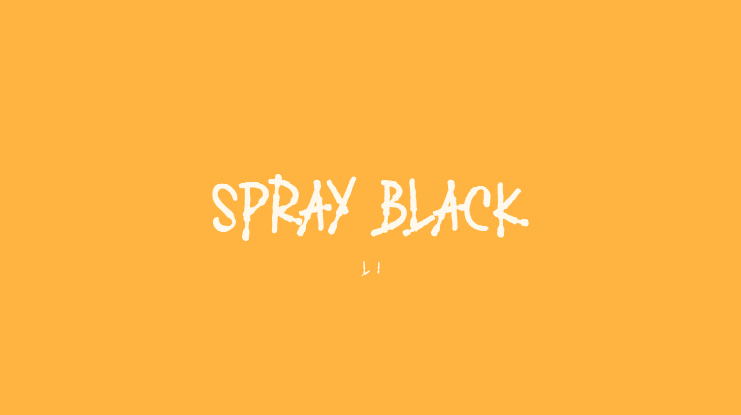 SPRAY BLACK Font