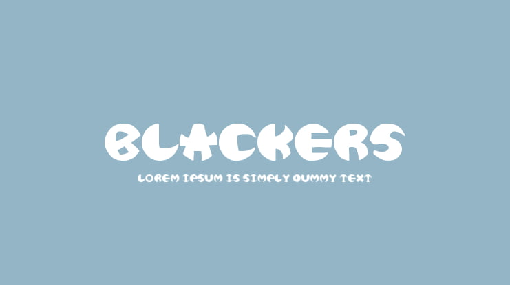 BLACKERS Font