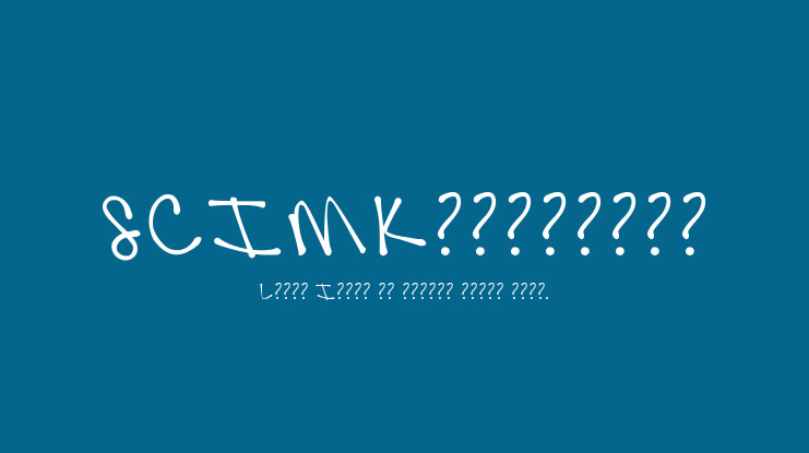 SCIMKfontfree Font