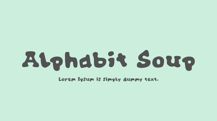 Alphabit Soup Font
