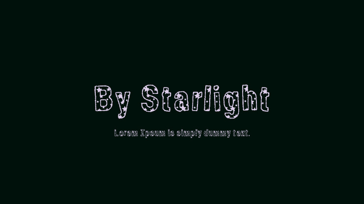 By Starlight Font