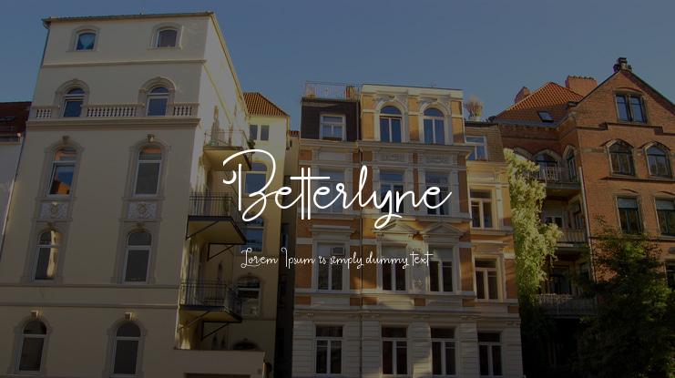 Betterlyne Font Family