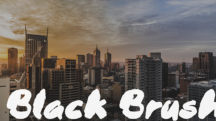 Black Brush Font