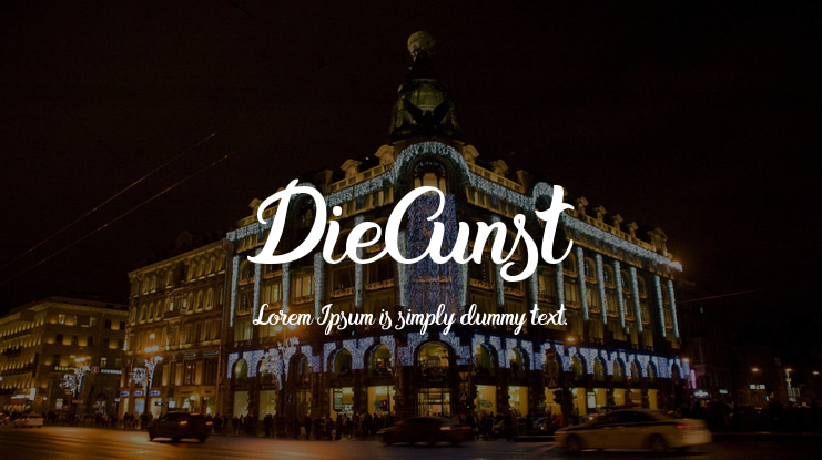 DieCunst Font