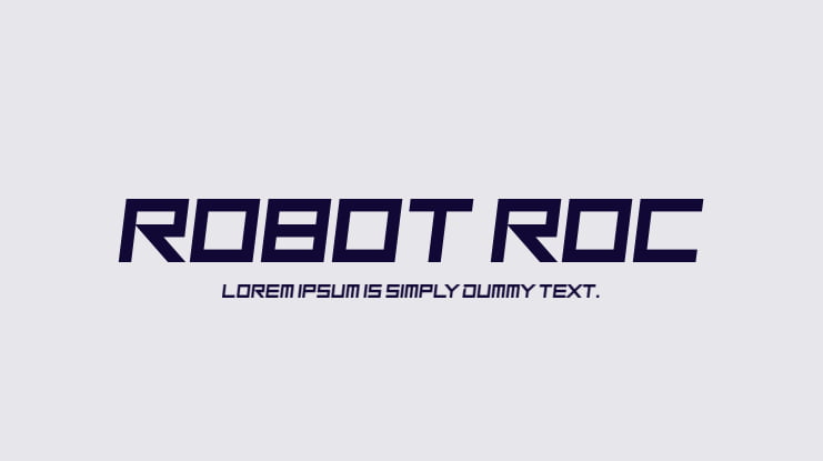 Robot Roc Font Family