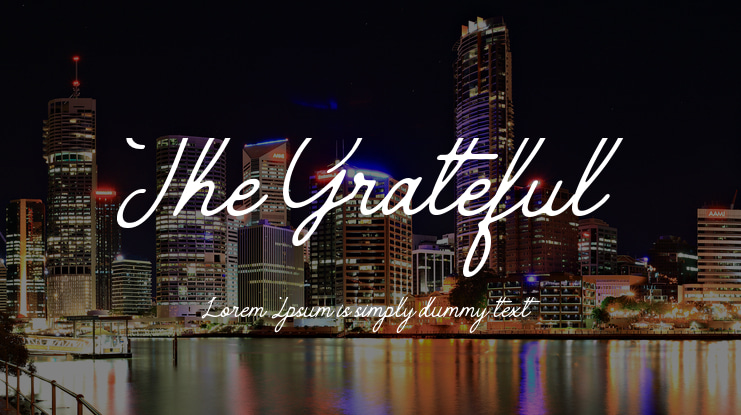 The Grateful 4 Font