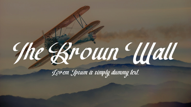 The Brown Wall Font