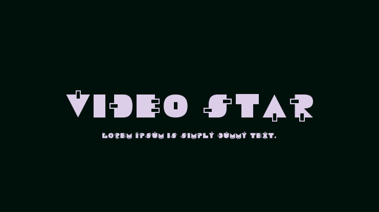 Video Star Font