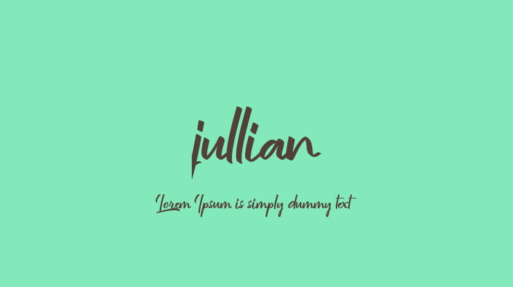 jullian Font Family