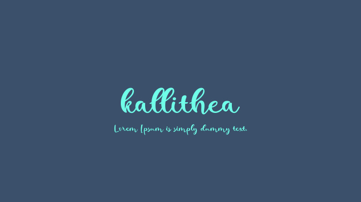 kallithea Font