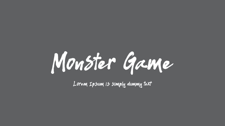 Monster Game Font