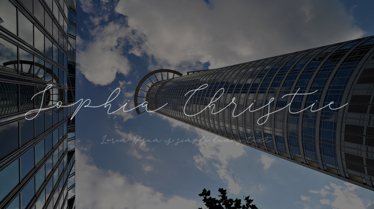 Sophia Christie Font