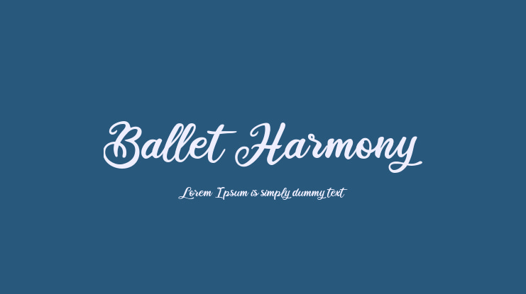 Ballet Harmony Font