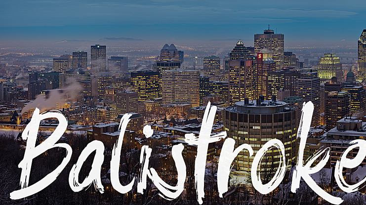 Balistroke Font Family