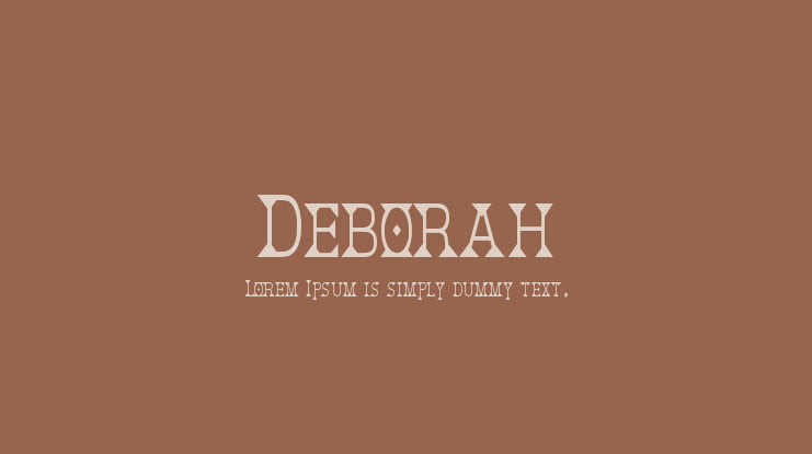 Deborah Font Family